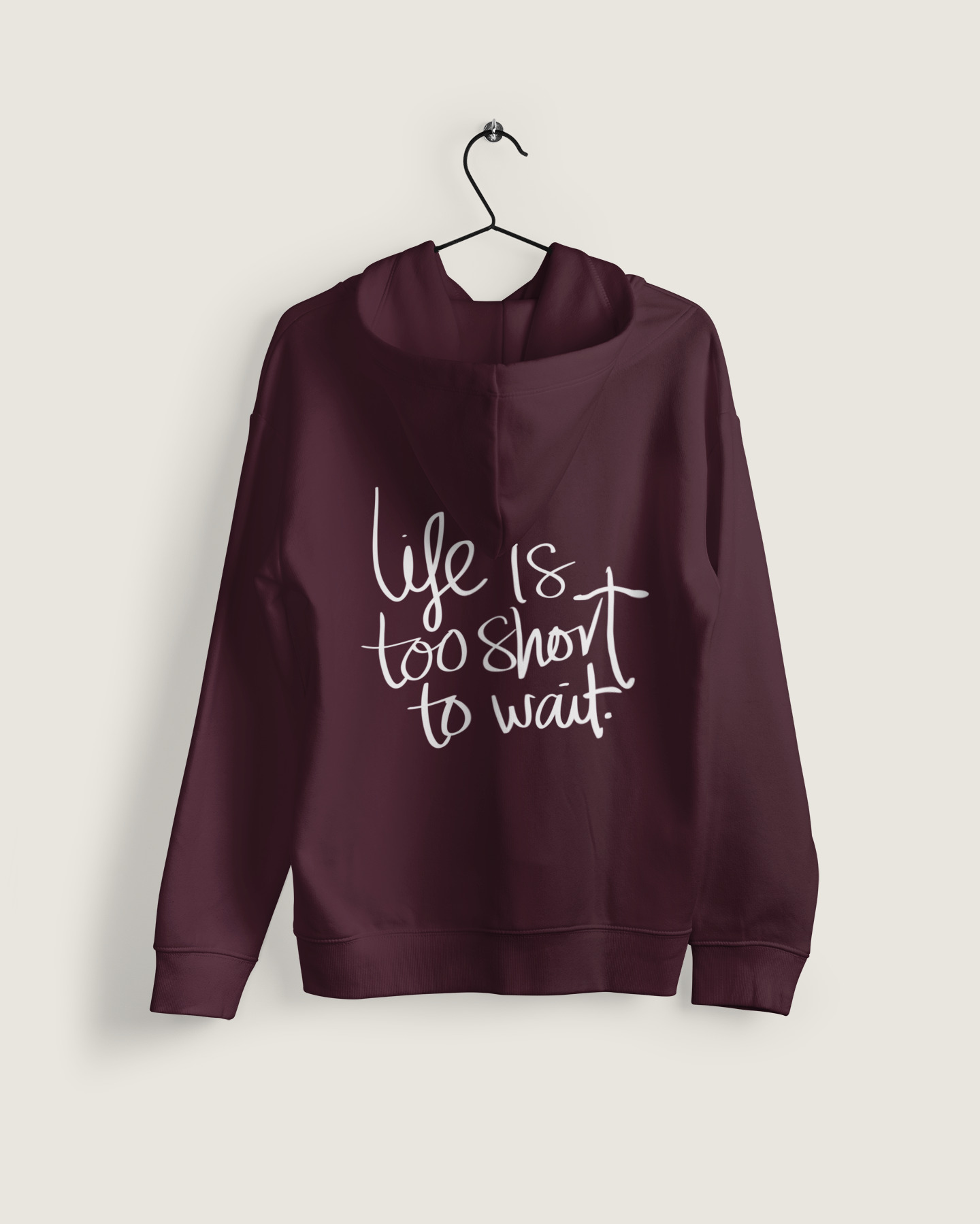 Hoodie "Life ist too short"